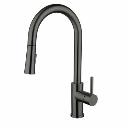 Halvard pull down kitchen faucet in Gunmetal Grey