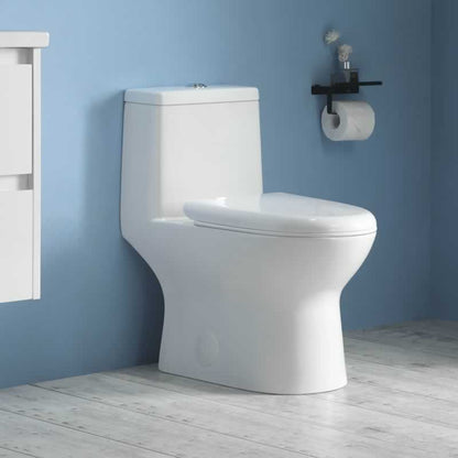 Letitia one-piece dual-flush toilet in vitreous china