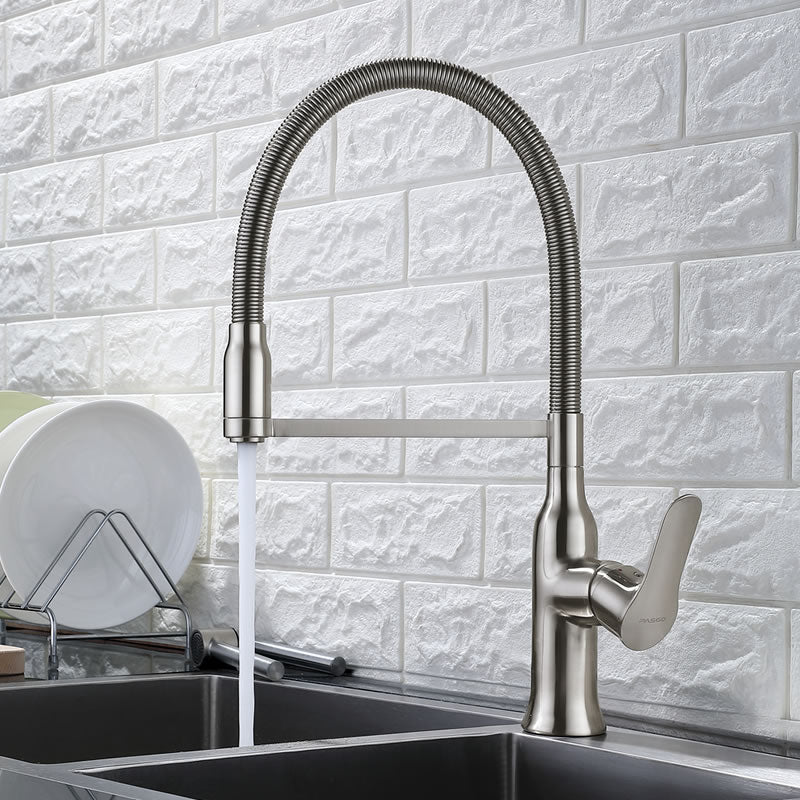 Liam Kitchen Faucet in Solid Brass with pull out spray