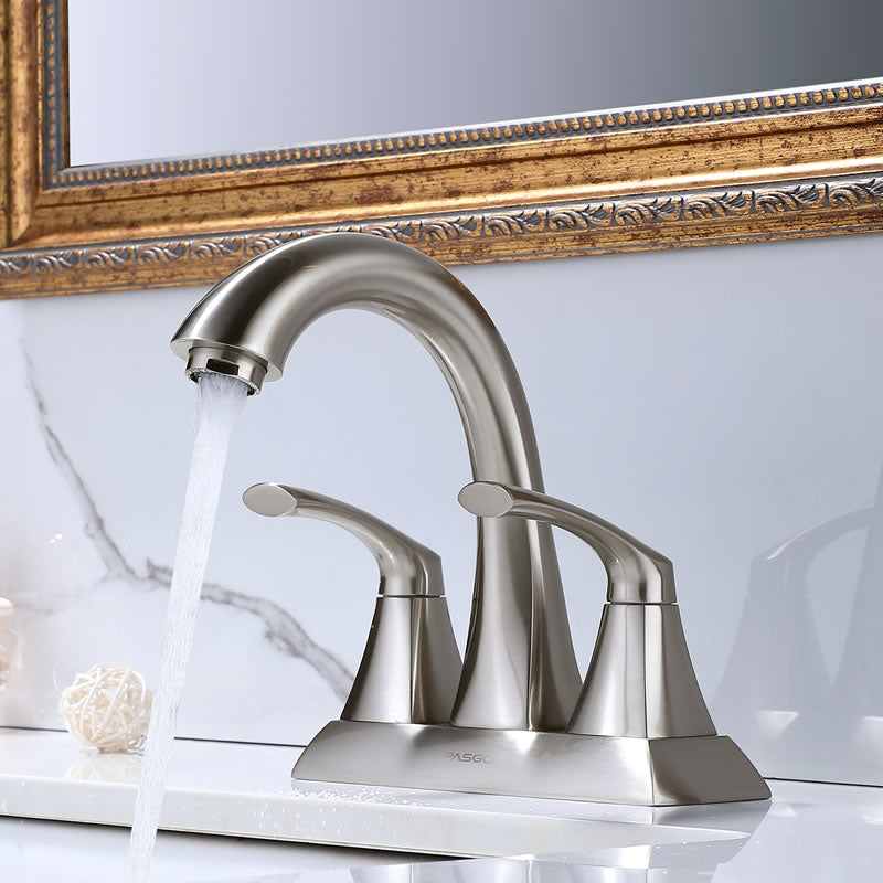 Liv 4" Centerset Bathroom Lavatory Faucet, Solid Brass