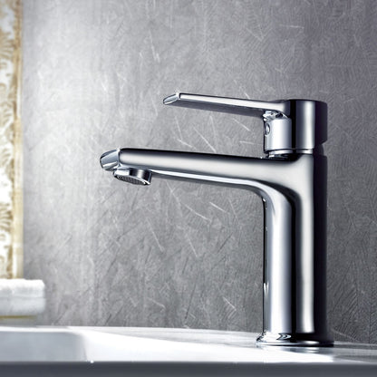 Lovis Bathroom Lavatory Faucet, Solid Brass, single hole installation
