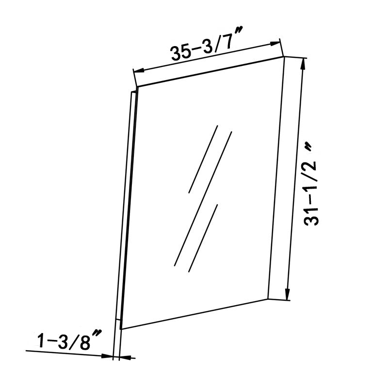 Obadiah Rectangle LED Mirror