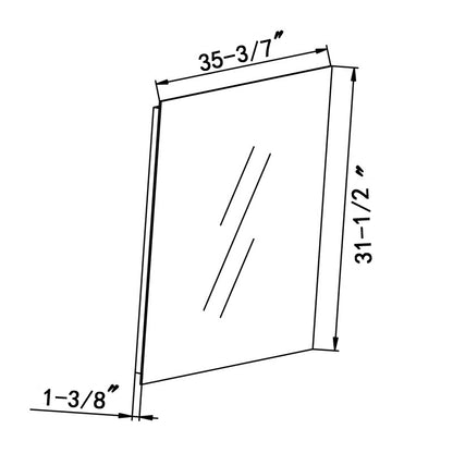 Obadiah Rectangle LED Mirror