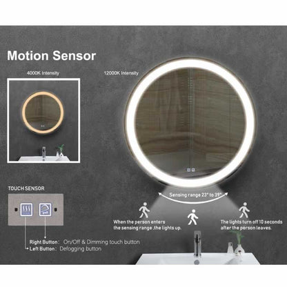 Orville Round LED Mirror