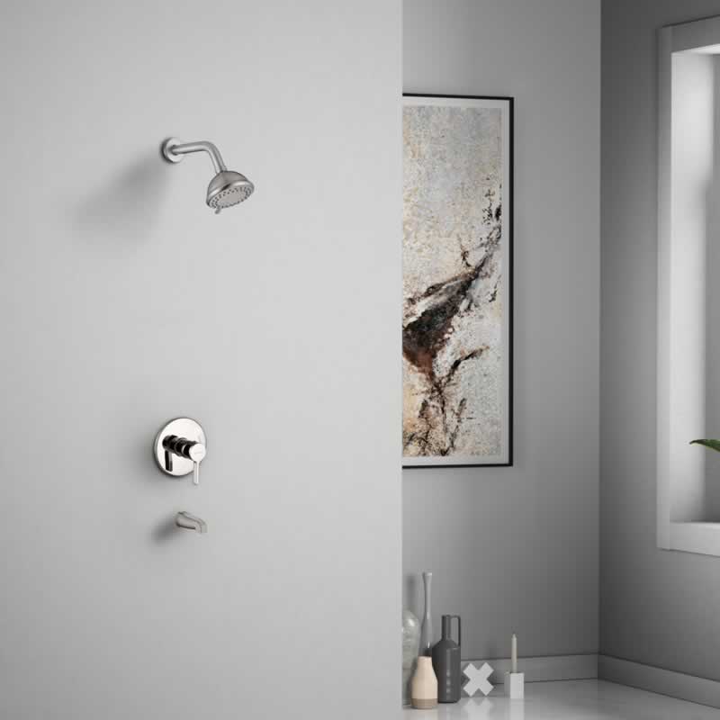 Selma shower and tub combo faucet, round