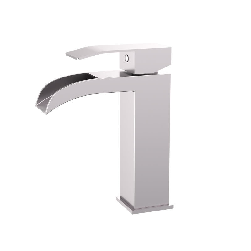 Torvald waterfall single hole bathroom faucet in Brushed Nickel