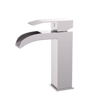 Torvald waterfall single hole bathroom faucet in Brushed Nickel