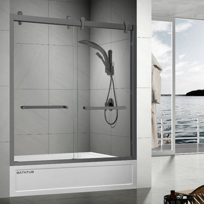 Viktor Semi-Frameless Double Sliding Shower Door
