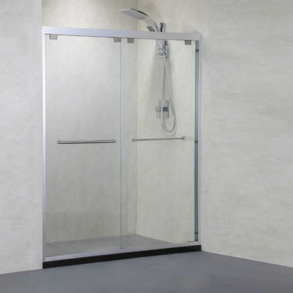 Yumi Semi-Frameless Double Sliding Shower Door