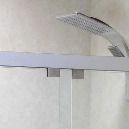Yumi Semi-Frameless Double Sliding Shower Door