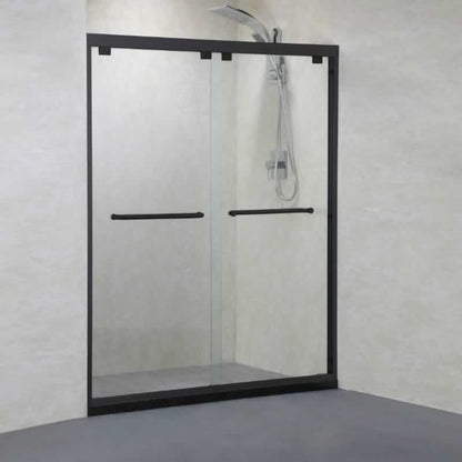 Yumi Semi-Frameless Double Sliding Shower Door