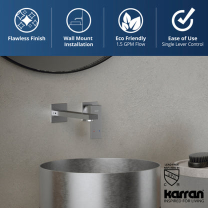 Alberton Wall Mounted Bathroom Lavatory Faucet