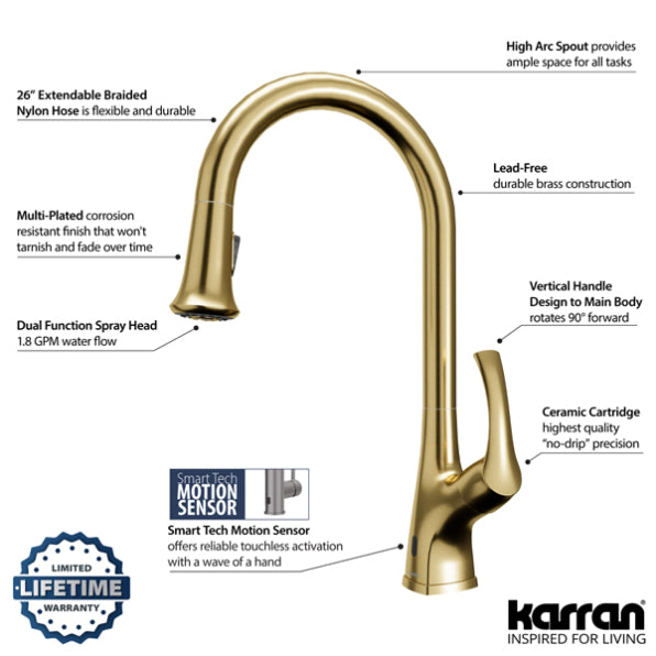 Chantilly Touchless Sensor Kitchen Faucet
