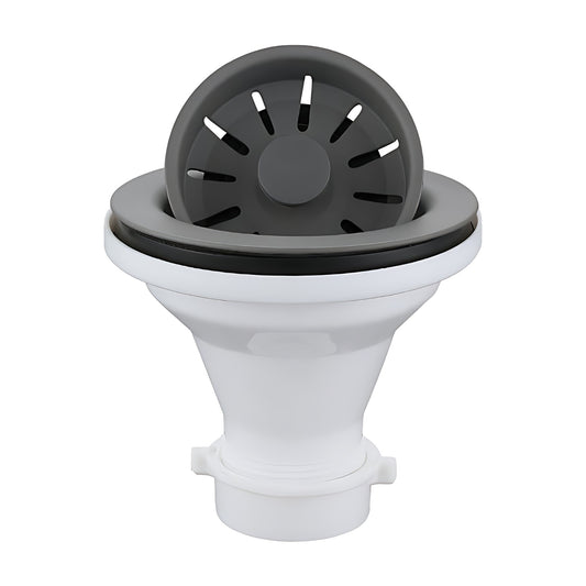 Color Matched Kitchen Sink Strainer for Quartz Sinks in Grey