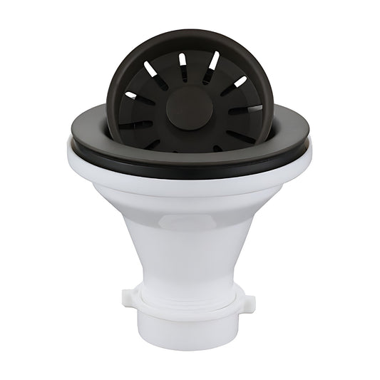 Color Matched Kitchen Sink Strainer for Quartz Sinks in Brown