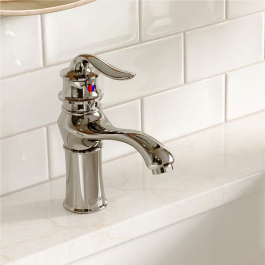 Dartford Bathroom Lavatory Faucet in Solid Brass for single hole installation