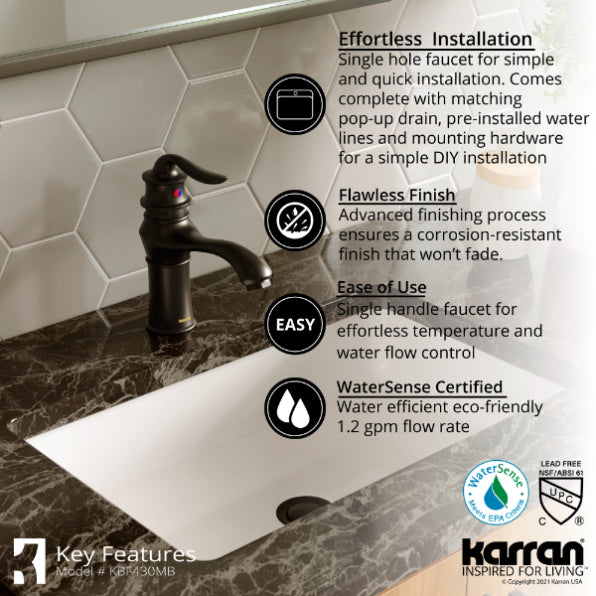 Dartford Bathroom Lavatory Faucet