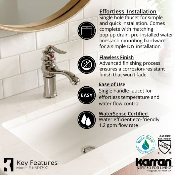 Dartford Bathroom Lavatory Faucet