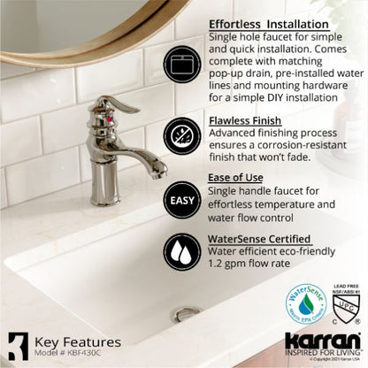 Dartford Bathroom Lavatory Faucet
