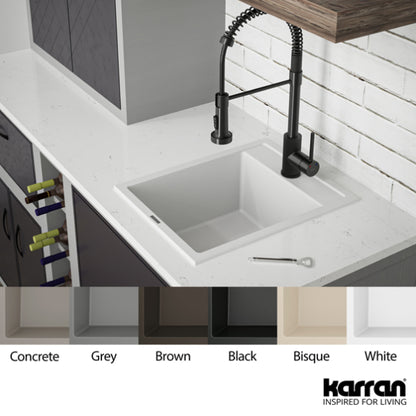 Essence 15" Quartz Composite Top Mount Bar Sink