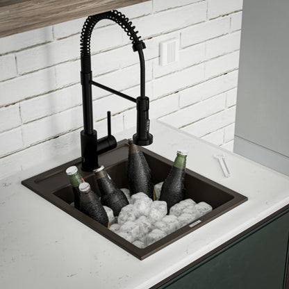 Essence 15" Quartz Composite Top Mount Bar Sink