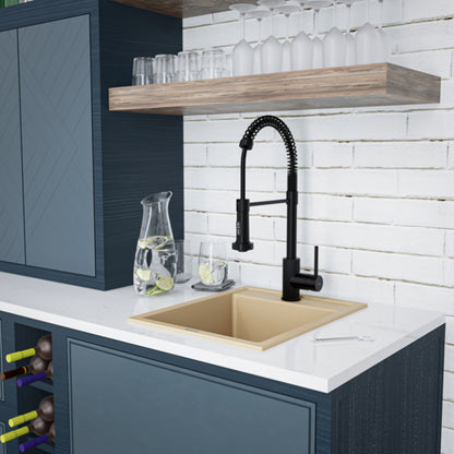 Essence 15" Quartz Composite Top Mount Bar Sink