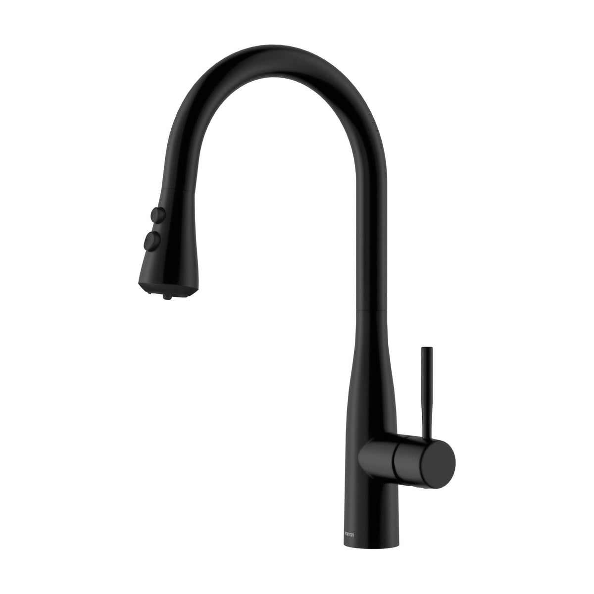 Faraday pull down kitchen faucet in Matte Black