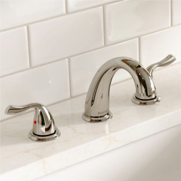 Fulham 8" Widespread Bathroom Lavatory Faucet, Solid Brass
