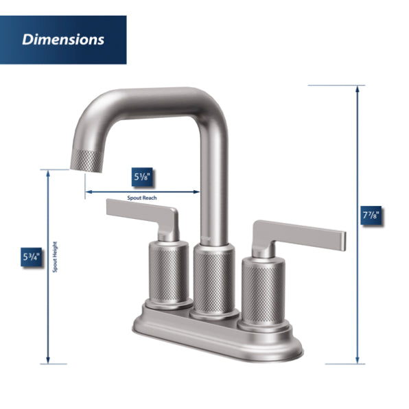 Gillingham 4" Centerset Bathroom Lavatory Faucet