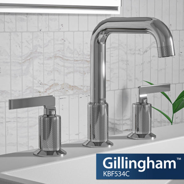 Gillingham 8" Widespread Bathroom Lavatory Faucet, Solid Brass
