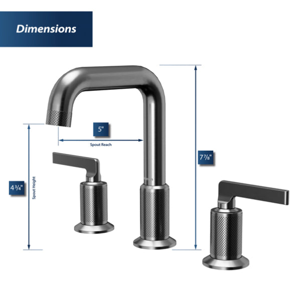 Gillingham 8" Widespread Bathroom Lavatory Faucet