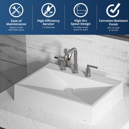 Gillingham 8" Widespread Bathroom Lavatory Faucet