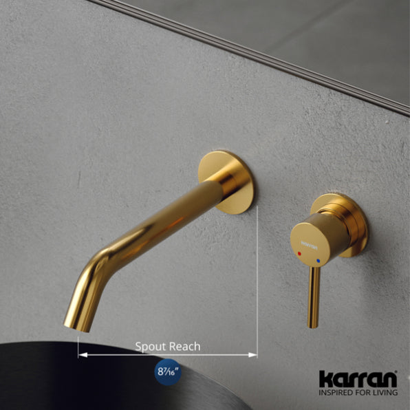 Grantham Wall Mounted Bathroom Lavatory Faucet