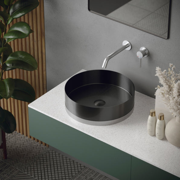 Grantham Wall Mounted Bathroom Lavatory Faucet