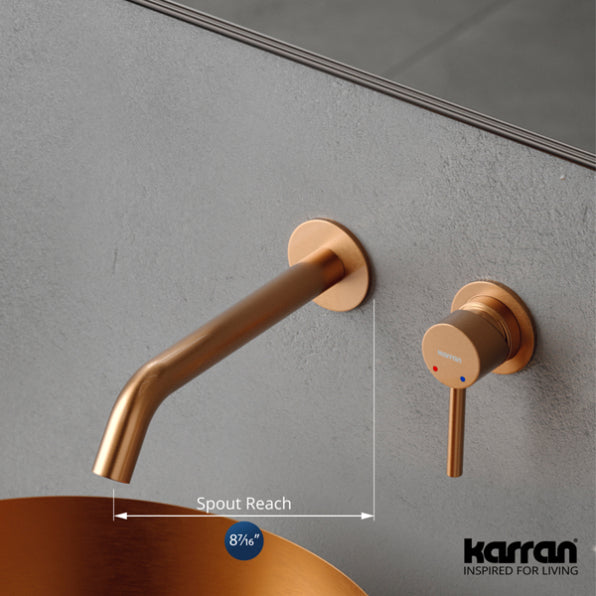 Grantham Wall Mounted Bathroom Lavatory Faucet
