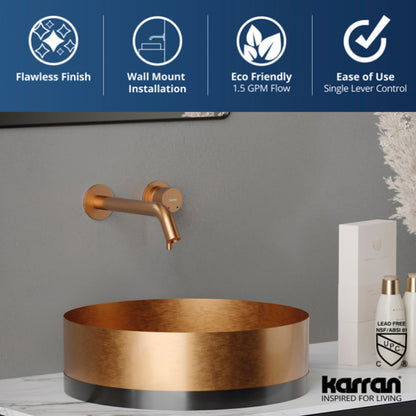 Grantham Wall Mounted Bathroom Lavatory Faucet