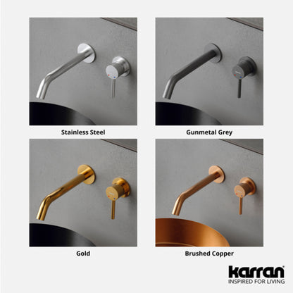 Grantham Wall Mounted Bathroom Lavatory Faucet