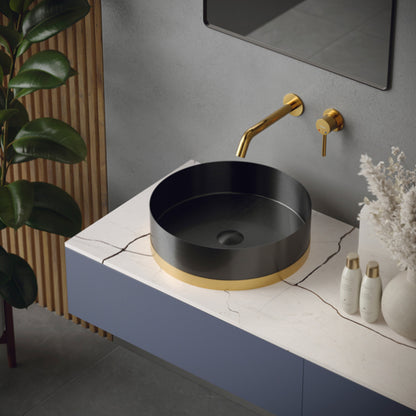 Grantham Wall Mounted Bathroom Lavatory Faucet