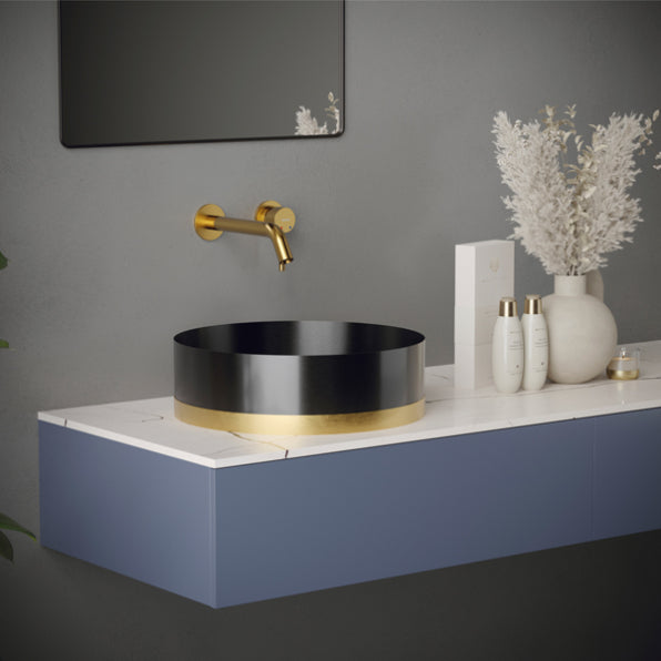 Grantham Wall Mounted Bathroom Lavatory Faucet
