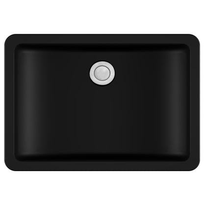 Karran Seamless rectangular undermount bathroom sink in quartz composite