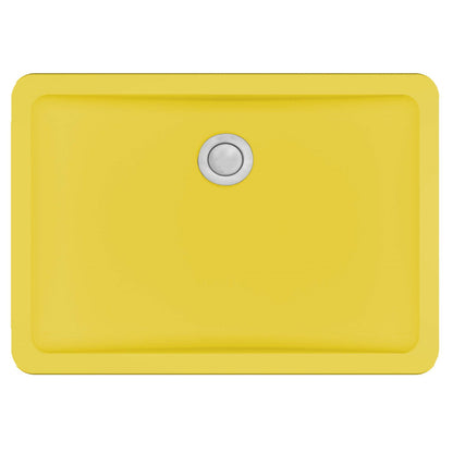 Karran Seamless Rectangular Quartz Composite Undermount Bathroom Sink