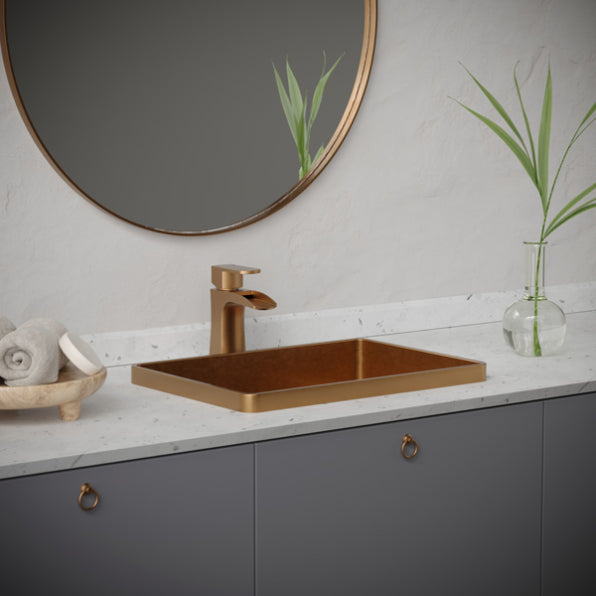 Kassel Bathroom Lavatory Faucet for single hole installation, Solid Brass