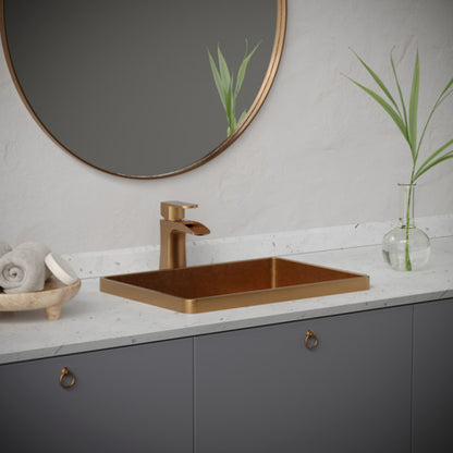 Kassel Bathroom Lavatory Faucet for single hole installation, Solid Brass