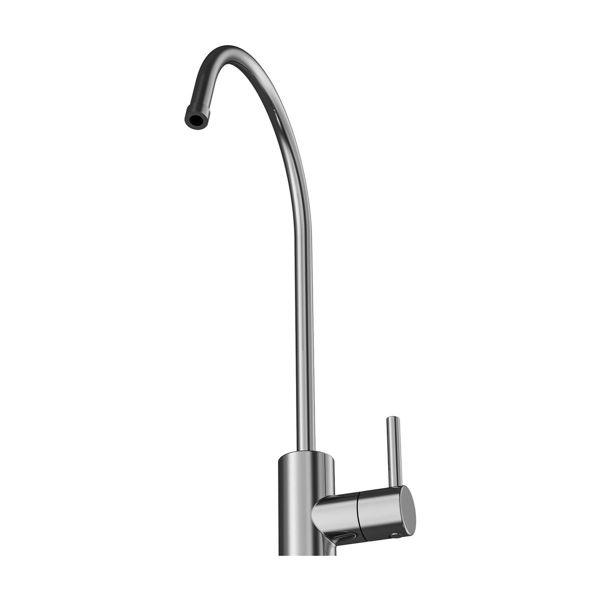 Kestrel beverage and filtered water faucet in Polished Chrome, angled view