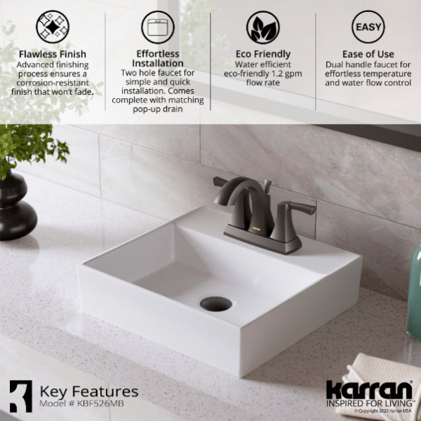 Randburg 4" Centerset Bathroom Lavatory Faucet