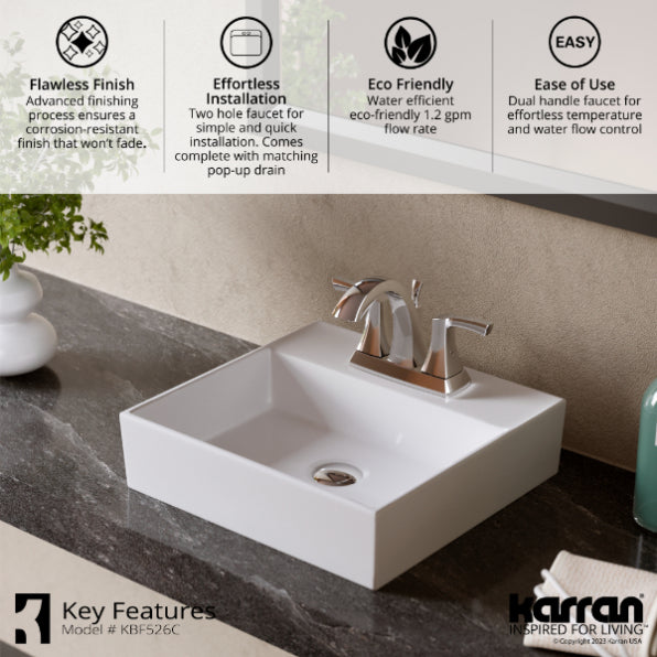 Randburg 4" Centerset Bathroom Lavatory Faucet