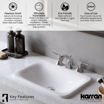 Randburg 8" Widespread Bathroom Lavatory Faucet