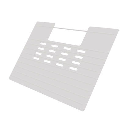 Roll up silicone vanity bowl mat in White