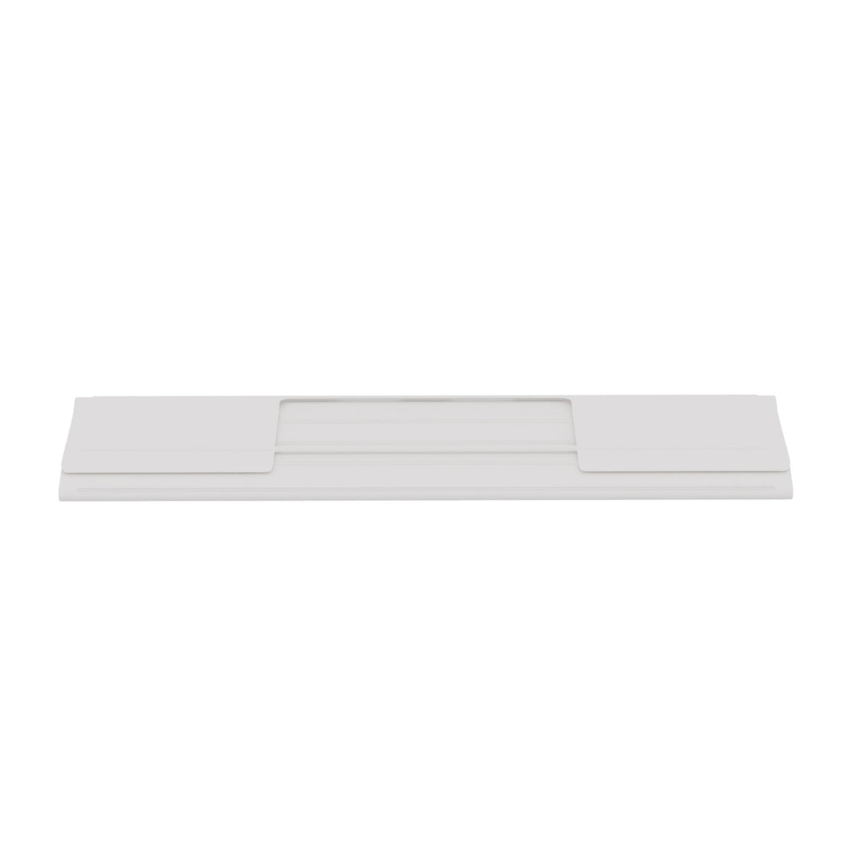 Roll up silicone vanity bowl mat in White, rolled up for storage