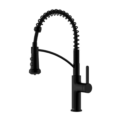 Scottsdale commercial style pull down kitchen faucet in Matte Black